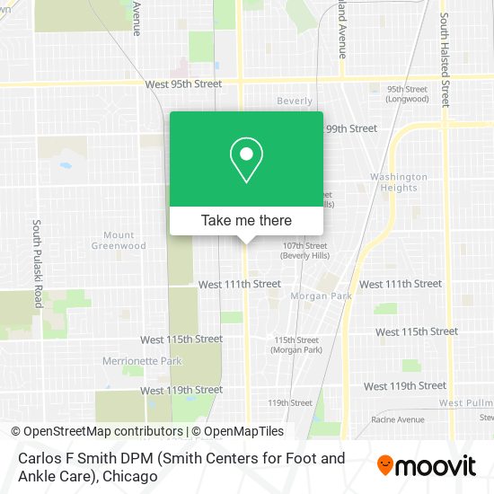 Carlos F Smith DPM (Smith Centers for Foot and Ankle Care) map