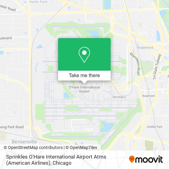 Sprinkles O'Hare International Airport Atms (American Airlines) map