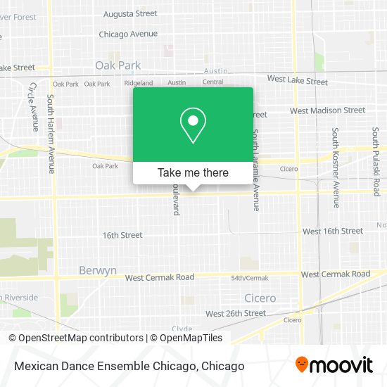 Mexican Dance Ensemble Chicago map
