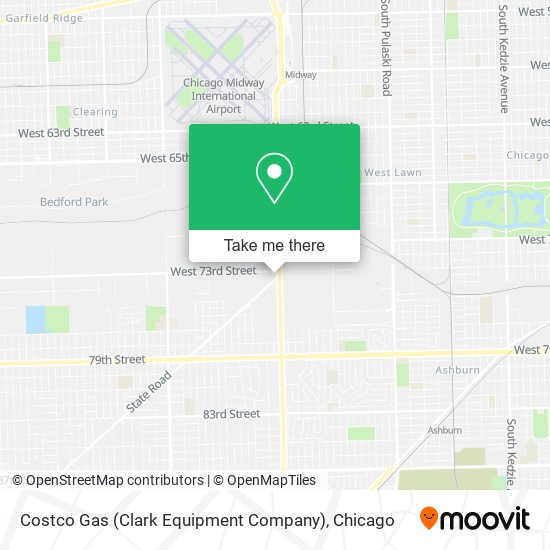 Mapa de Costco Gas (Clark Equipment Company)