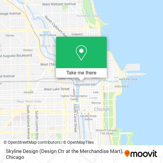 Mapa de Skyline Design (Design Ctr at the Merchandise Mart)