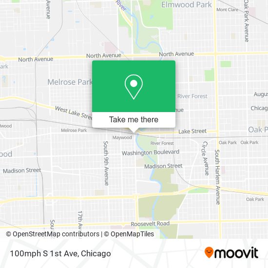 100mph S 1st Ave map