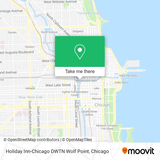Holiday Inn-Chicago DWTN Wolf Point map
