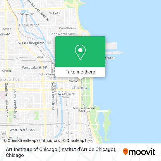 Art Institute of Chicago (Institut d'Art de Chicago) map