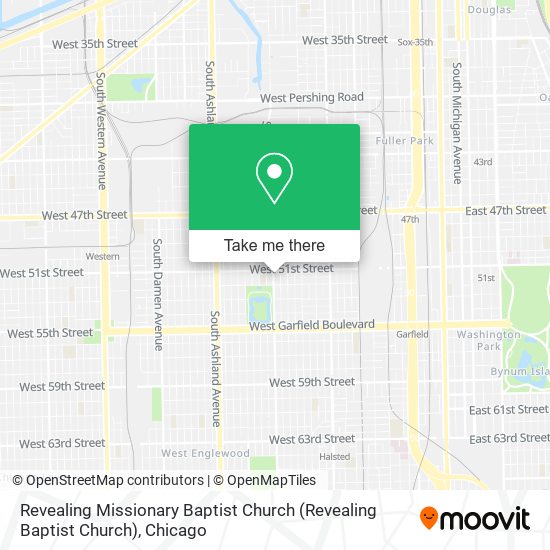 Revealing Missionary Baptist Church map