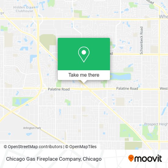 Chicago Gas Fireplace Company map