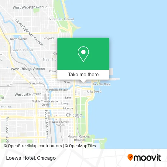 Loews Hotel map