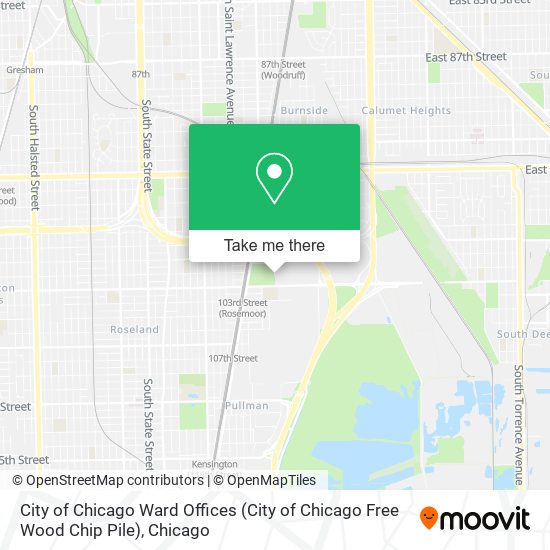 City of Chicago Ward Offices (City of Chicago Free Wood Chip Pile) map