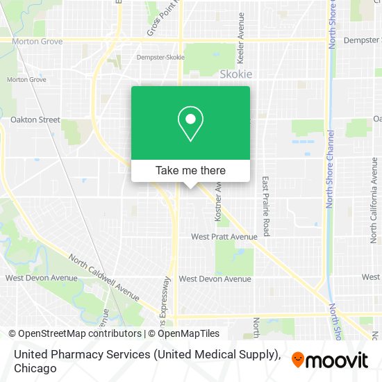 Mapa de United Pharmacy Services (United Medical Supply)