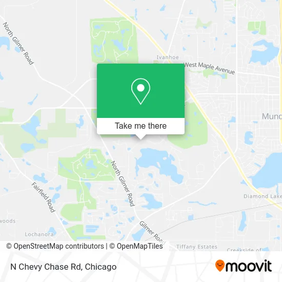 N Chevy Chase Rd map