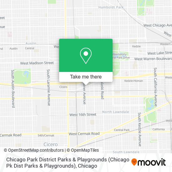 Mapa de Chicago Park District Parks & Playgrounds (Chicago Pk Dist Parks & Playgrounds)