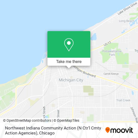 Northwest Indiana Community Action (N Ctr'l Cmty Action Agencies) map