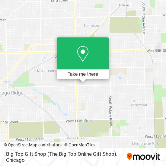 Mapa de Big Top Gift Shop (The Big Top Online Gift Shop)