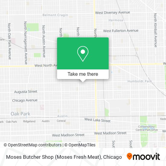 Mapa de Moses Butcher Shop (Moses Fresh Meat)