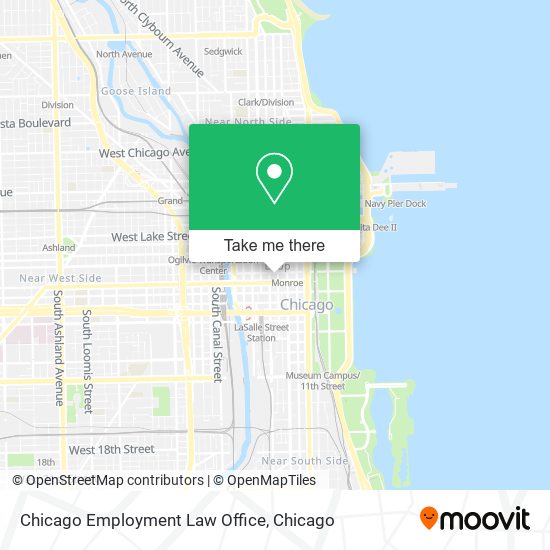 Chicago Employment Law Office map