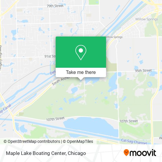 Mapa de Maple Lake Boating Center