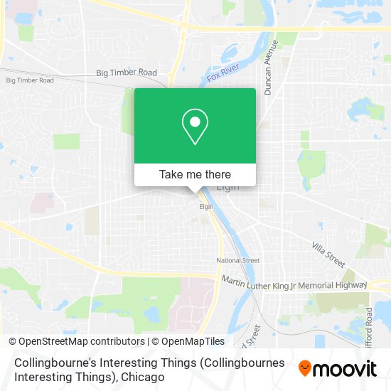 Mapa de Collingbourne's Interesting Things (Collingbournes Interesting Things)