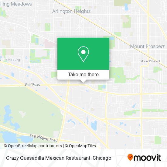 Crazy Quesadilla Mexican Restaurant map