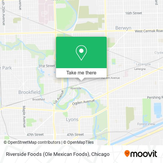 Mapa de Riverside Foods (Ole Mexican Foods)