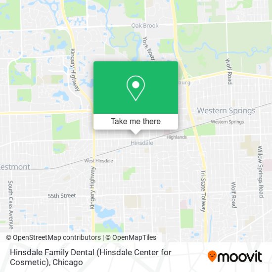 Hinsdale Family Dental (Hinsdale Center for Cosmetic) map