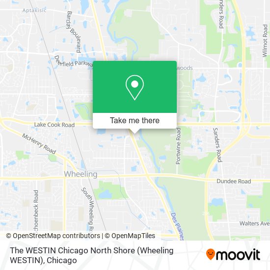 The WESTIN Chicago North Shore (Wheeling WESTIN) map