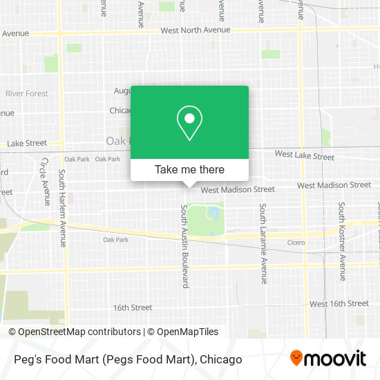 Mapa de Peg's Food Mart (Pegs Food Mart)