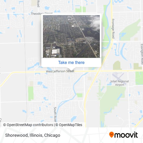 Mapa de Shorewood, Illinois