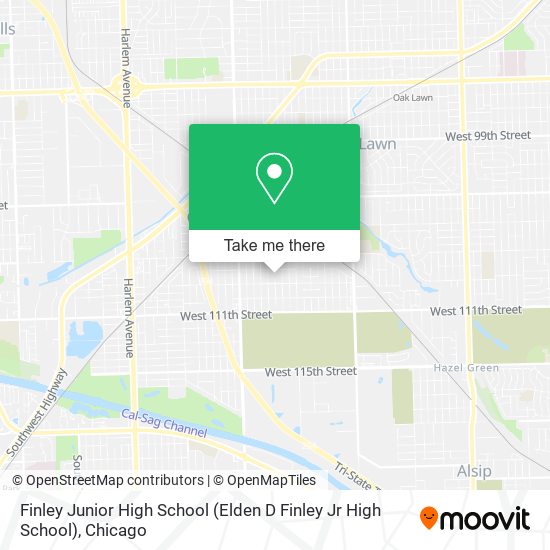 Mapa de Finley Junior High School (Elden D Finley Jr High School)