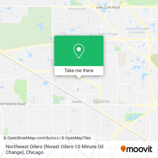 Mapa de Northwest Oilers (Nwest Oilers-10 Minute Oil Change)