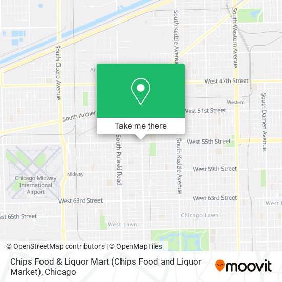 Mapa de Chips Food & Liquor Mart (Chips Food and Liquor Market)