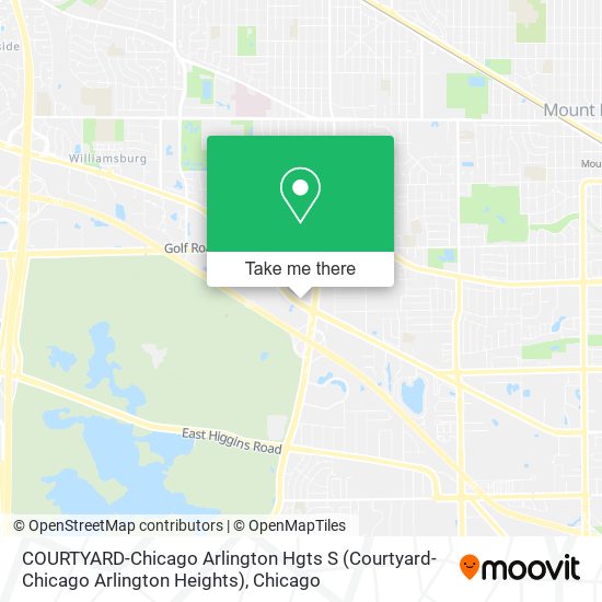 Mapa de COURTYARD-Chicago Arlington Hgts S (Courtyard-Chicago Arlington Heights)