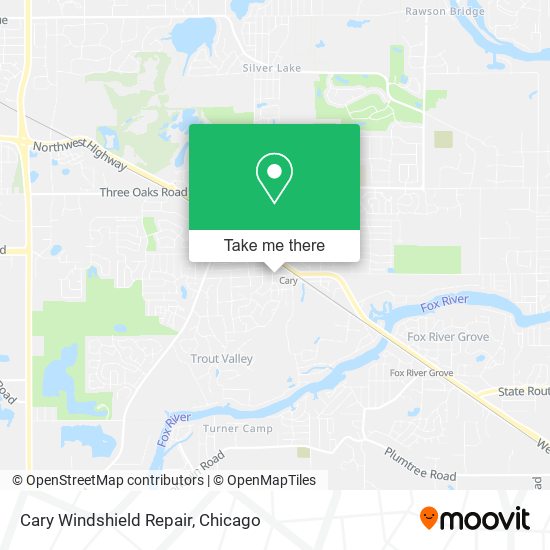 Mapa de Cary Windshield Repair