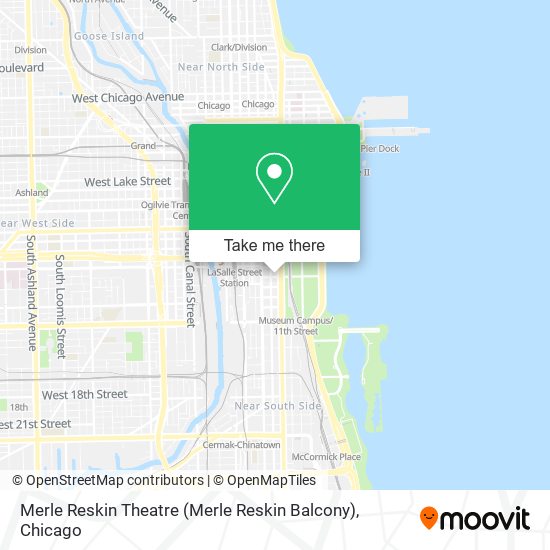 Mapa de Merle Reskin Theatre (Merle Reskin Balcony)