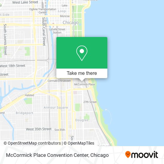 McCormick Place Convention Center map