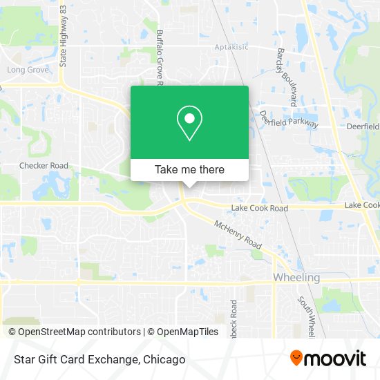 Mapa de Star Gift Card Exchange