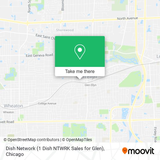 Dish Network (1 Dish NTWRK Sales for Glen) map