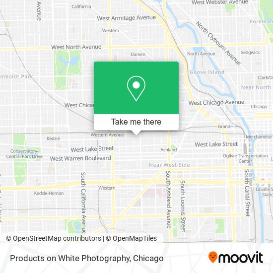 Products on White Photography map