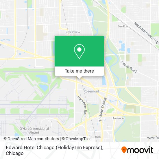 Edward Hotel Chicago (Holiday Inn Express) map