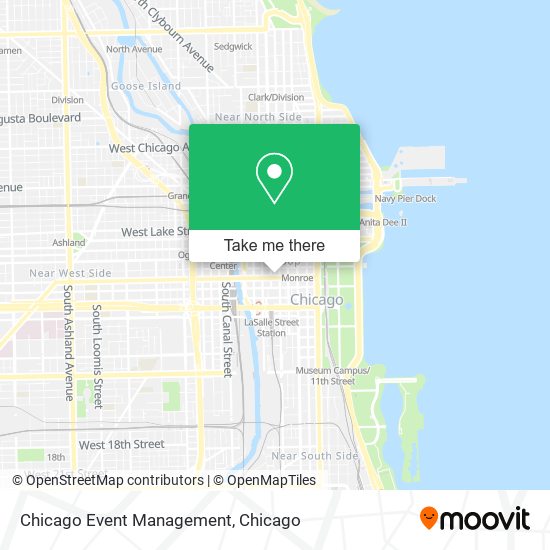Chicago Event Management map