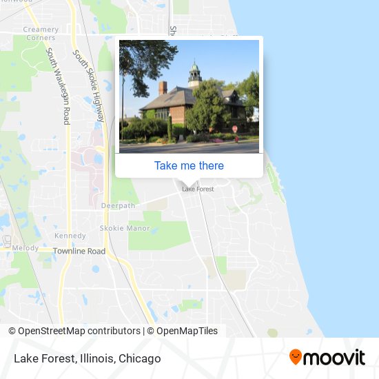 Mapa de Lake Forest, Illinois