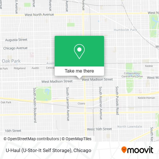 Mapa de U-Haul (U-Stor-It Self Storage)