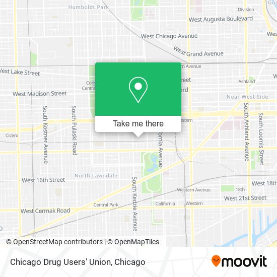 Chicago Drug Users' Union map