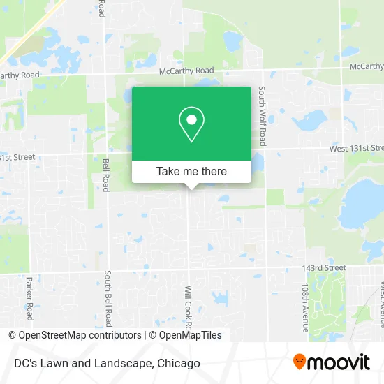 DC's Lawn and Landscape map