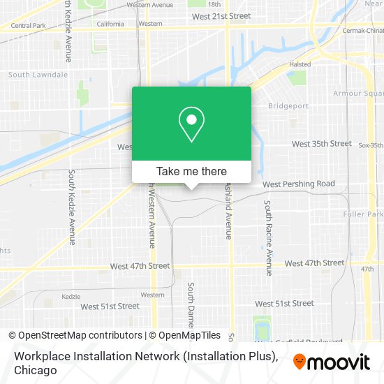 Workplace Installation Network (Installation Plus) map