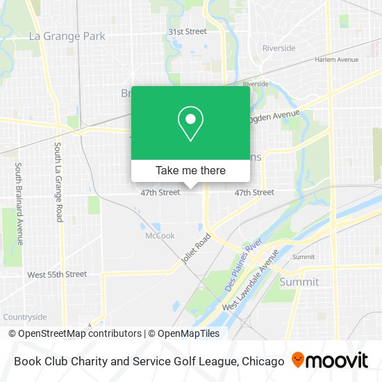 Mapa de Book Club Charity and Service Golf League