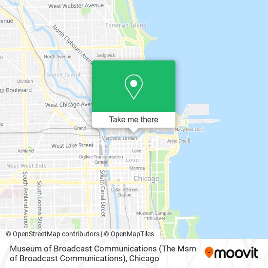 Mapa de Museum of Broadcast Communications (The Msm of Broadcast Communications)