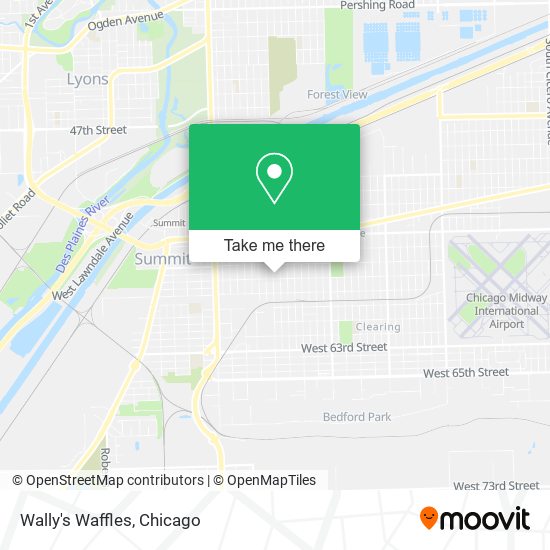 Wally's Waffles map