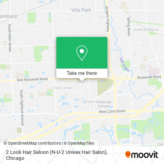 Mapa de 2 Look Hair Saloon (N-U-2 Unisex Hair Salon)
