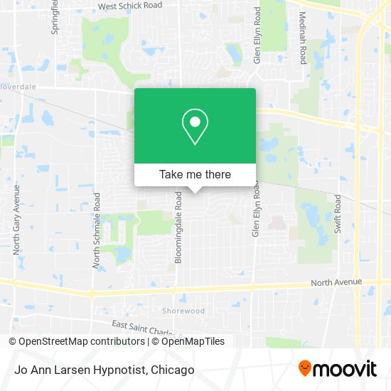 Jo Ann Larsen Hypnotist map