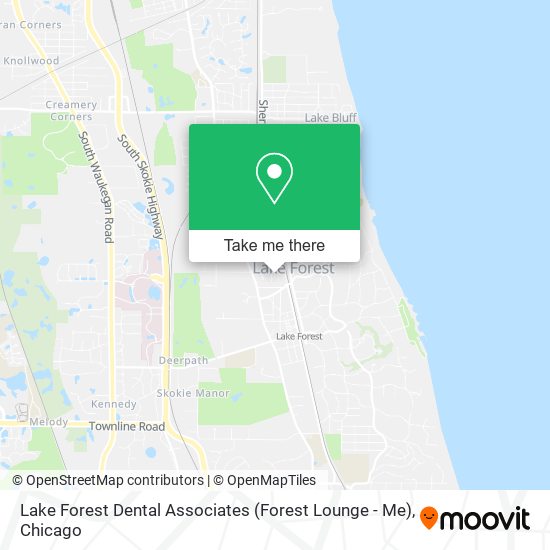 Lake Forest Dental Associates (Forest Lounge - Me) map